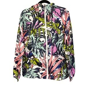 Columbia Side Hill Toucanical Rain Jacket Coat Windbreaker Hooded - Size Medium